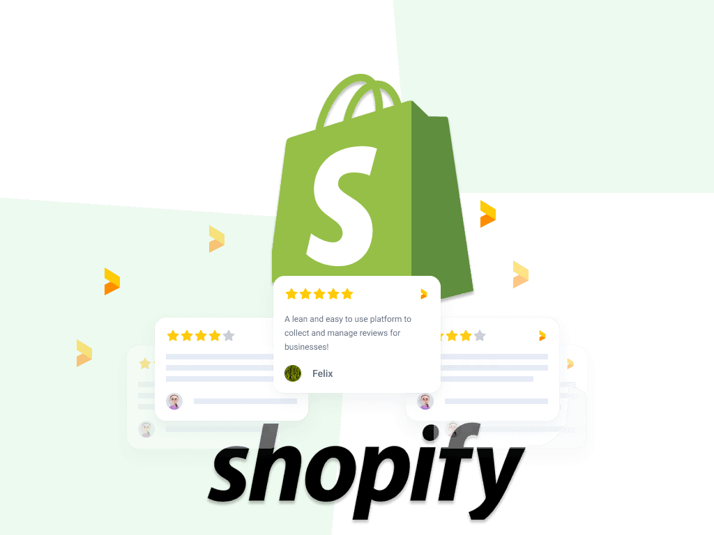 shopify logo and Trustmary reviews