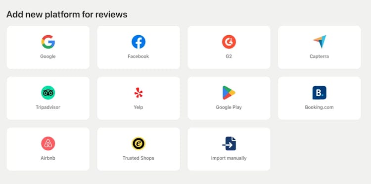 Review import updates: Booking.com, Airbnb and Trusted Shops added