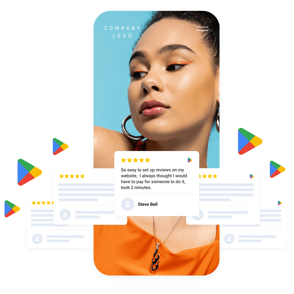 google play review widget