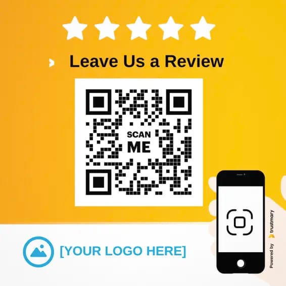 qr code review card