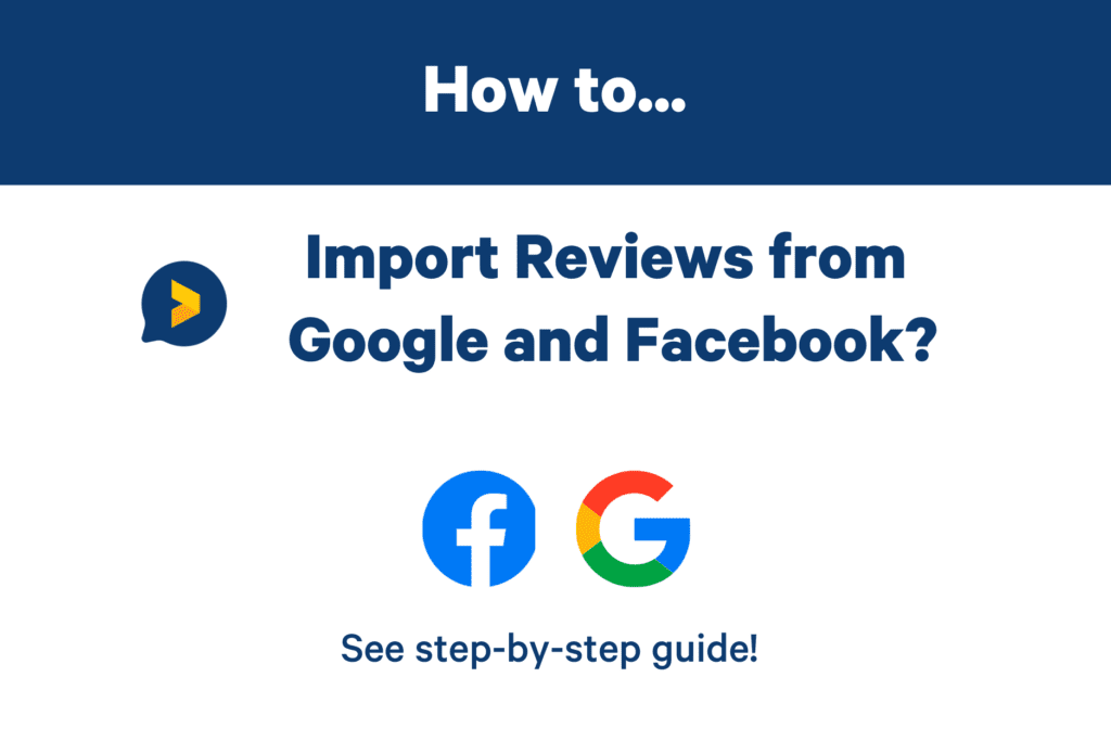 import reviews from google and facebook