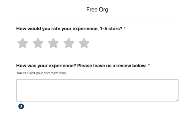 Survey form updates: Star reviews and automatic tags