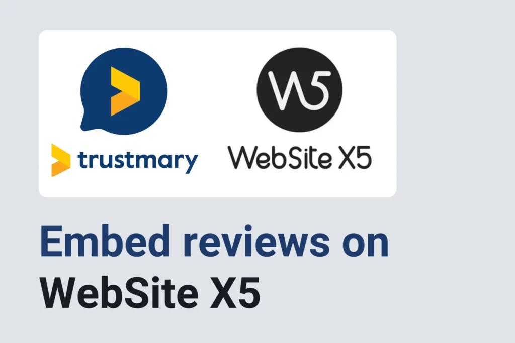 embed reviews on websitex5