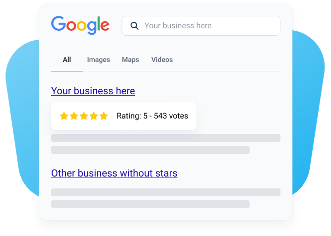 review schema markup helps you showcase star rating on google search results