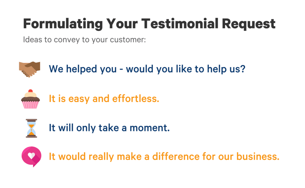 formulating your testimonial request