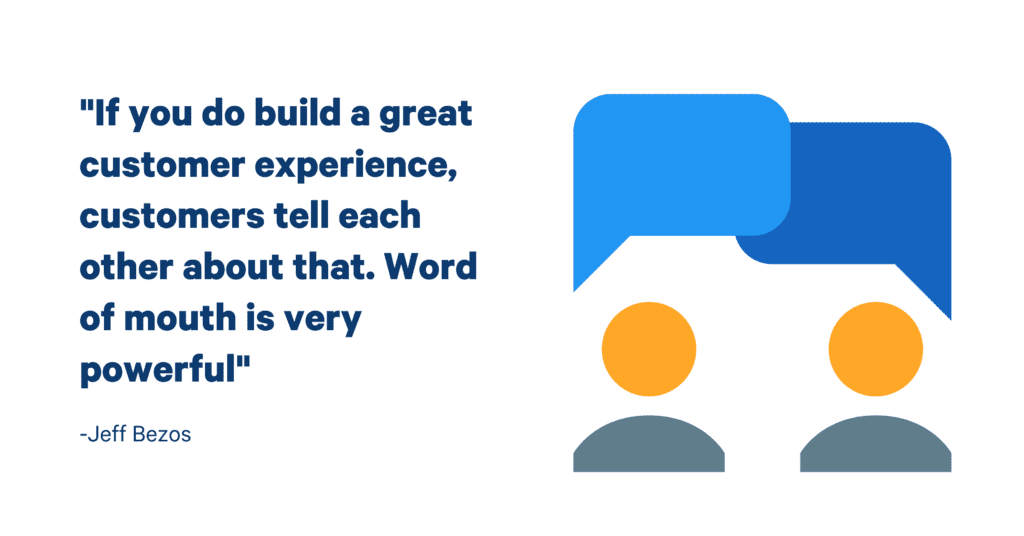 Jeff Bezos quote about customer experience
