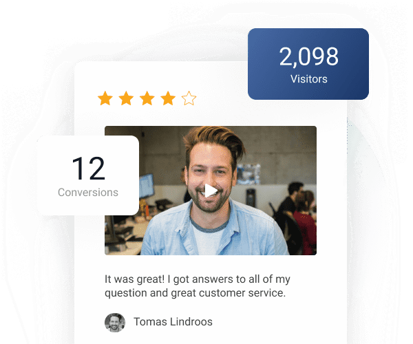 video review widget on your website