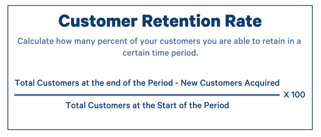 formulate for customer retention rate