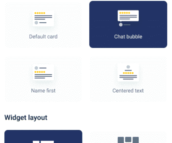 customize your review widget
