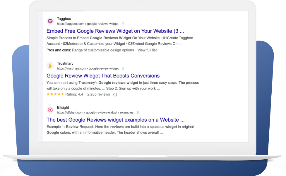 add stars to serp to beat the competition in trust building