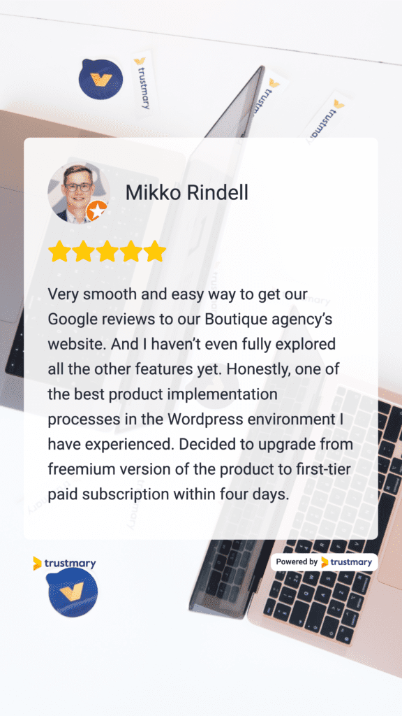 example of great customer review shared on social media