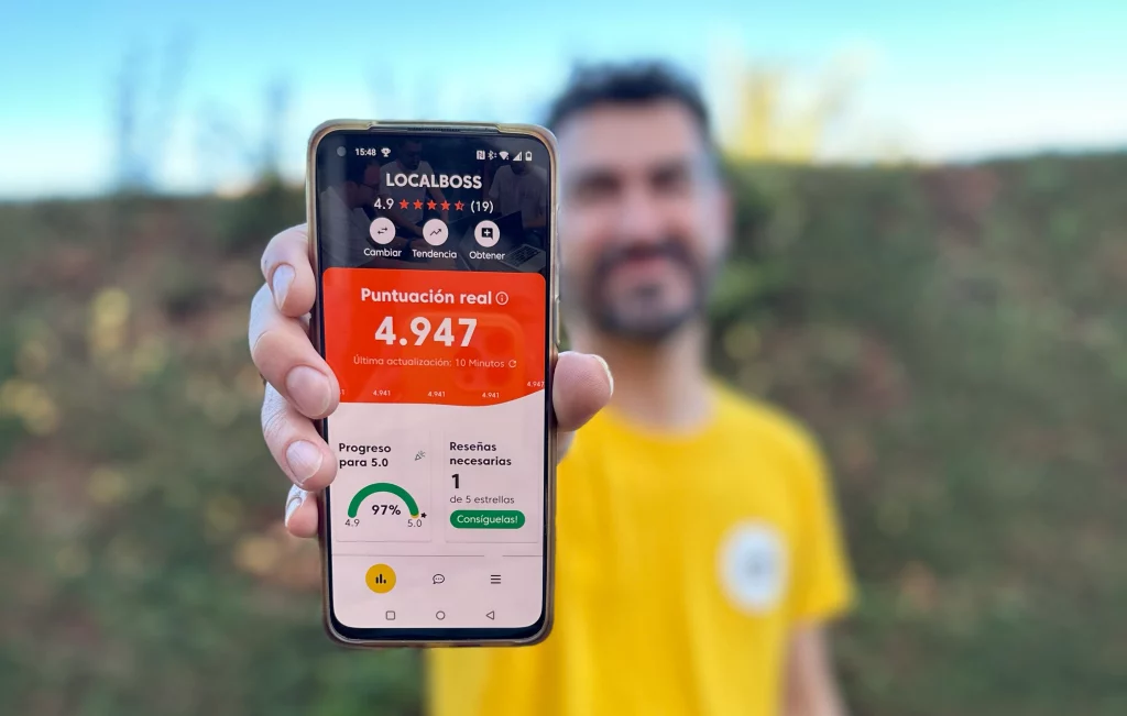 LOCALBOSS app user interface