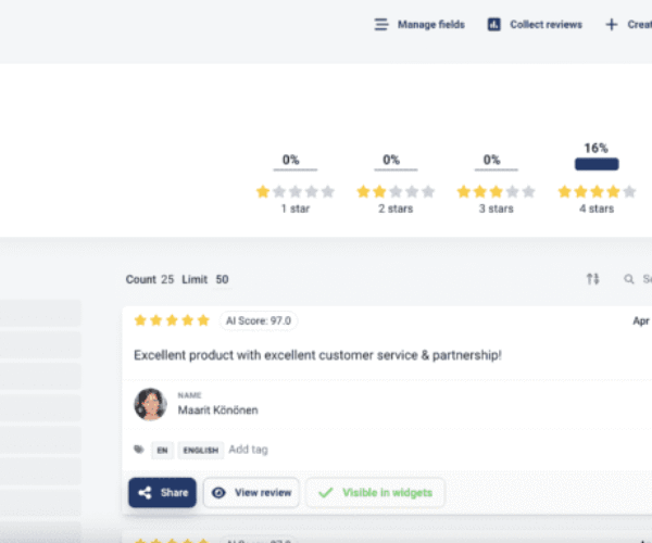 manage reviews