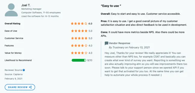 Ejemplo reseña con comentarios constructivos