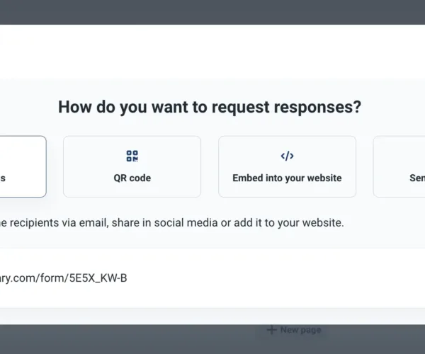 distribute review form