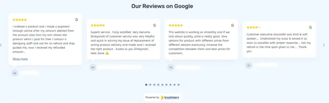 Beispiele aus dem wirklichen Leben für Google-Bewertungen