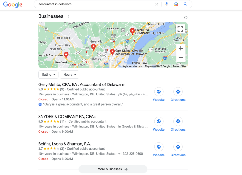 Lokale Google-Bewertungen in Suchmaschinen