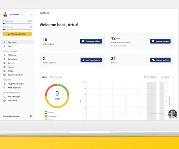 Trustmary dashboard