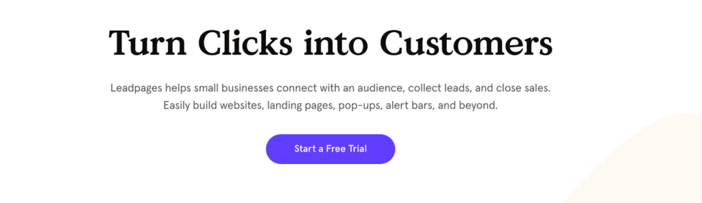lead gen tool that turn clicks into customers