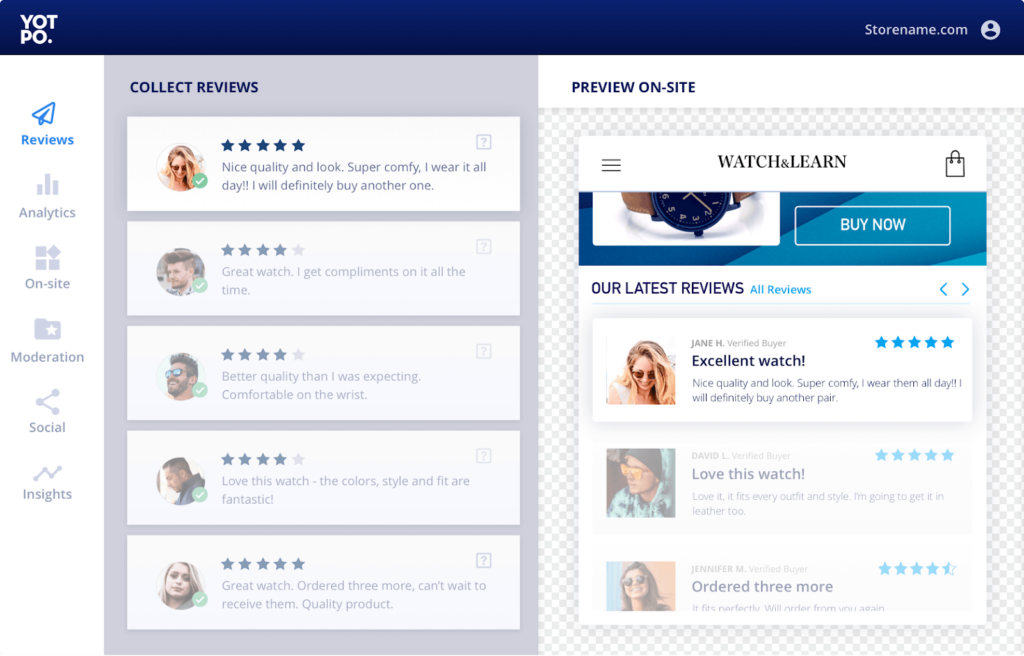 yotpo review management software 