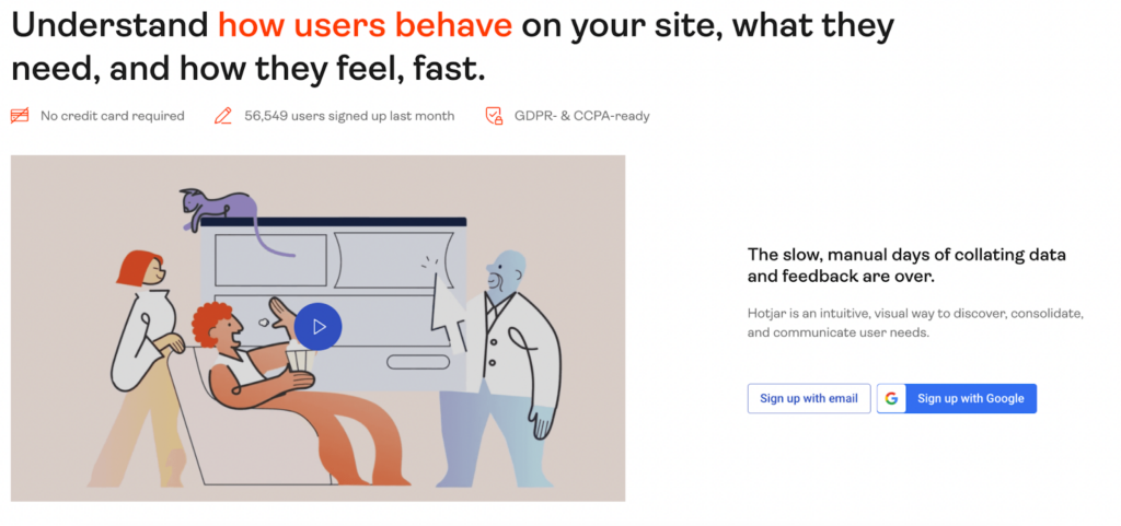 hotjar can be used for lead generation