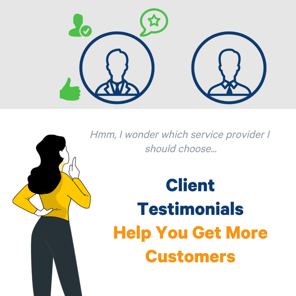 importance of client testimonials is greater than you might think. Add them to your website to get all the benefits