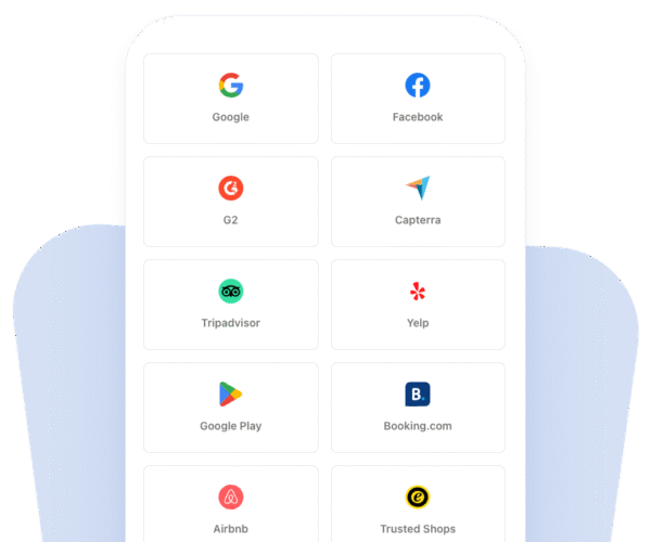 import reviews from Google, Facebook, Yelp, Capterra, G2, Tripadvisor, Google Play, or Excel