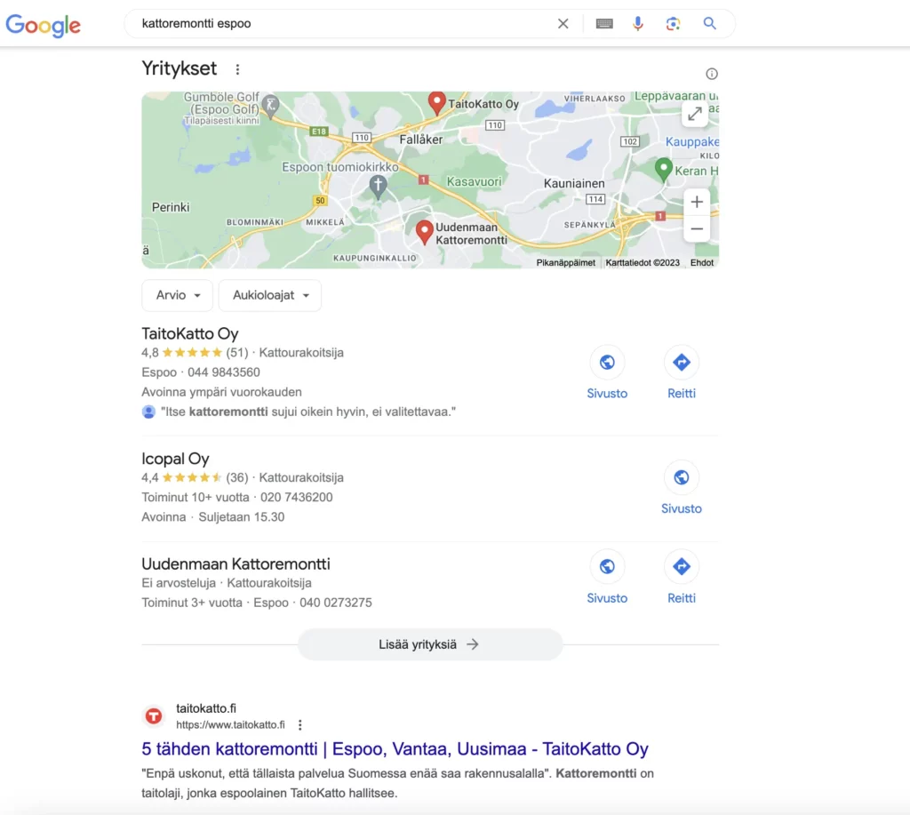 get better results on search engines with having reviews and get featured on the businesses snippet