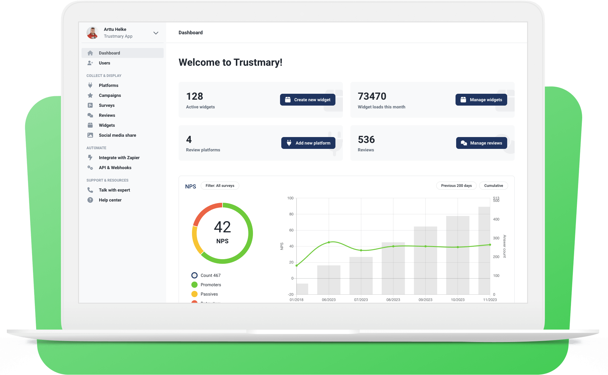 Trustmary Dashboard