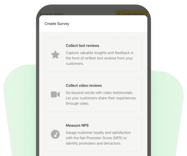 Collect reviews with Campaigns