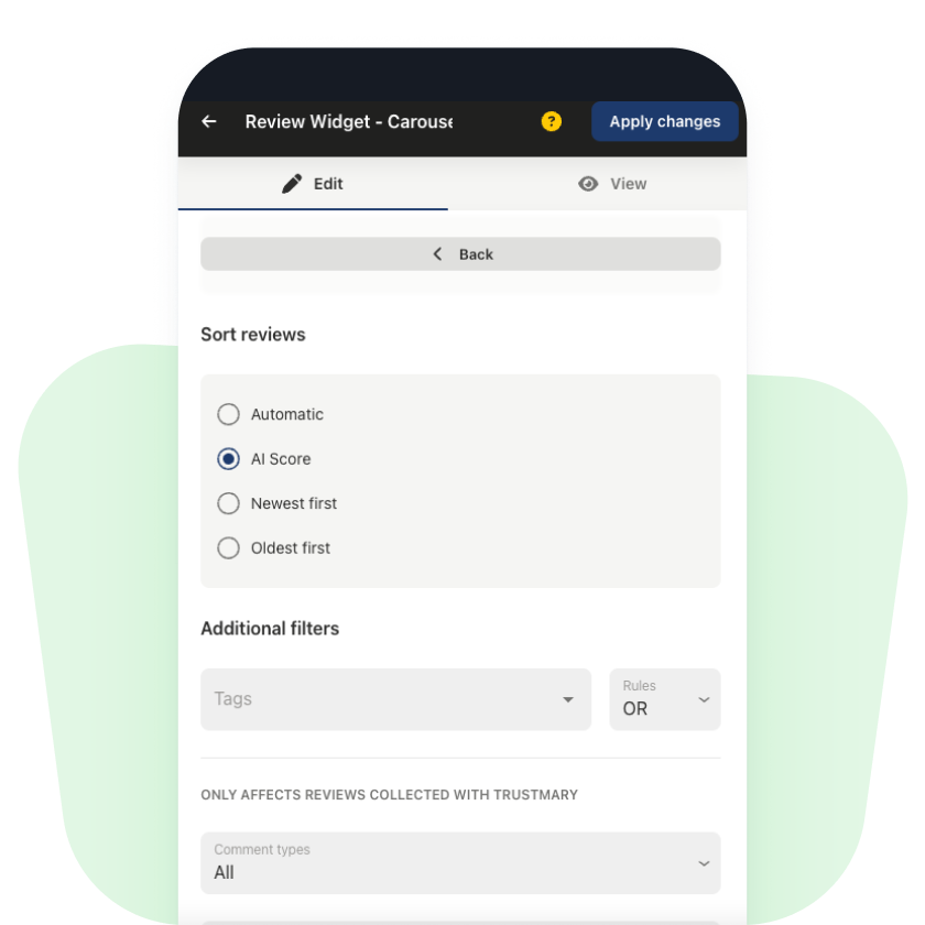 Boost conversions with your best reviews