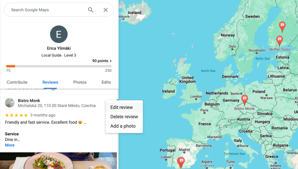 Step 5: Edit your review