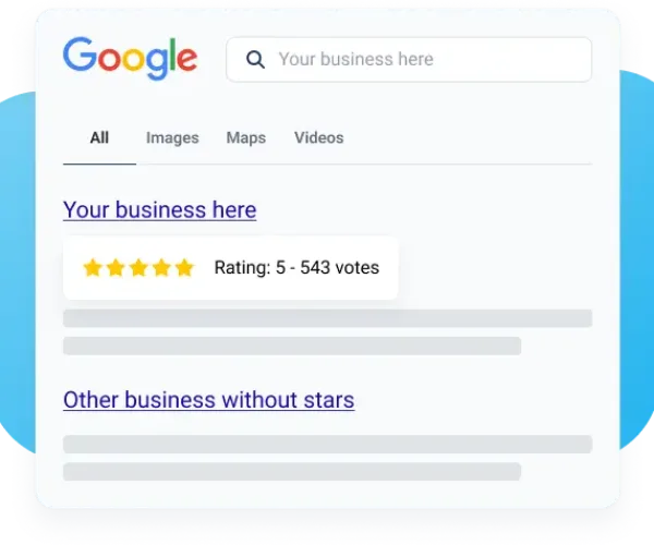 add review schema to gain leverage over competition