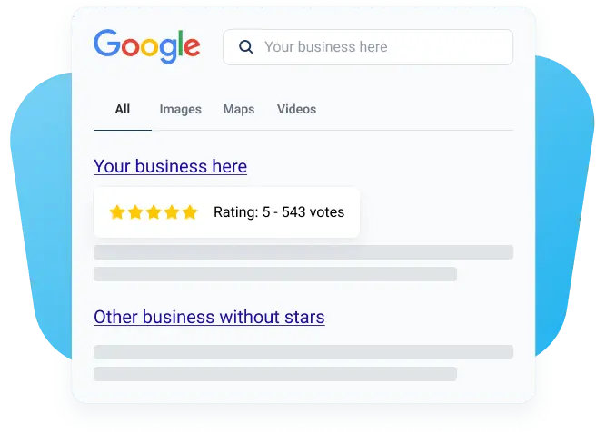 add review schema to gain leverage over competition