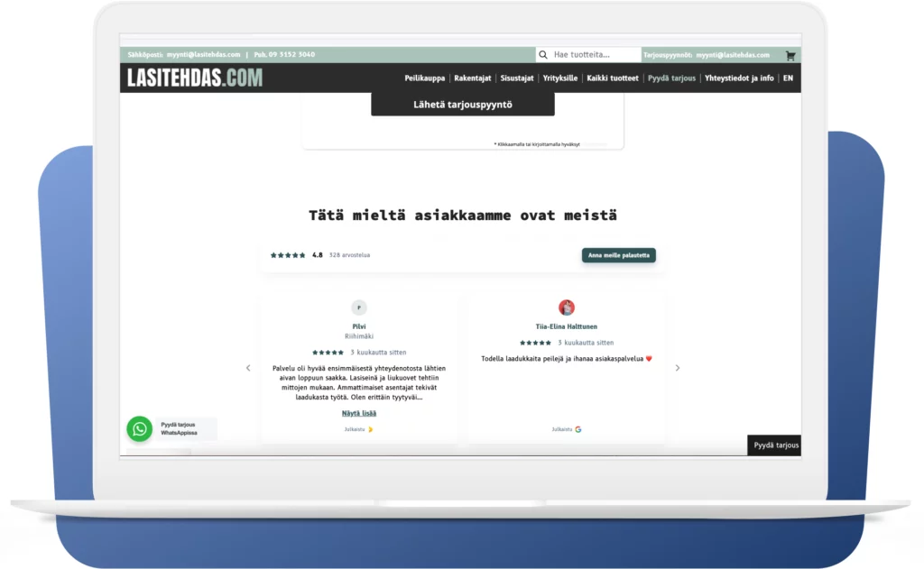 widget creates credibility to website