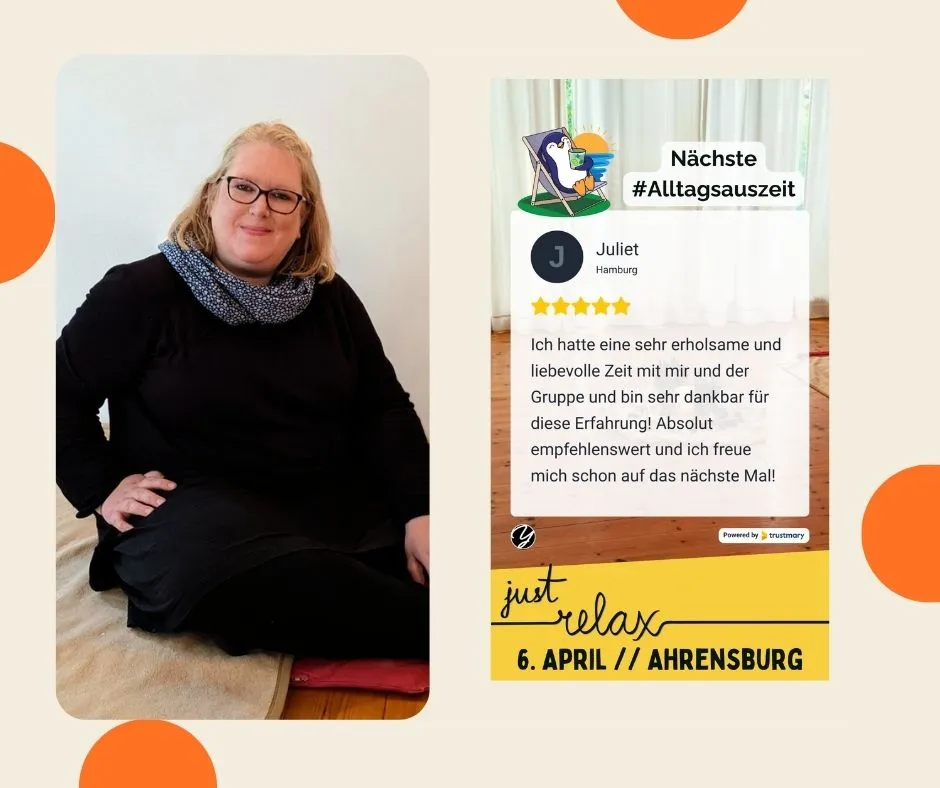 Claudia Weimann veranstaltet After-Work-Clubs und Achstame Auszeiten und hat viel positives Feedback erhalten