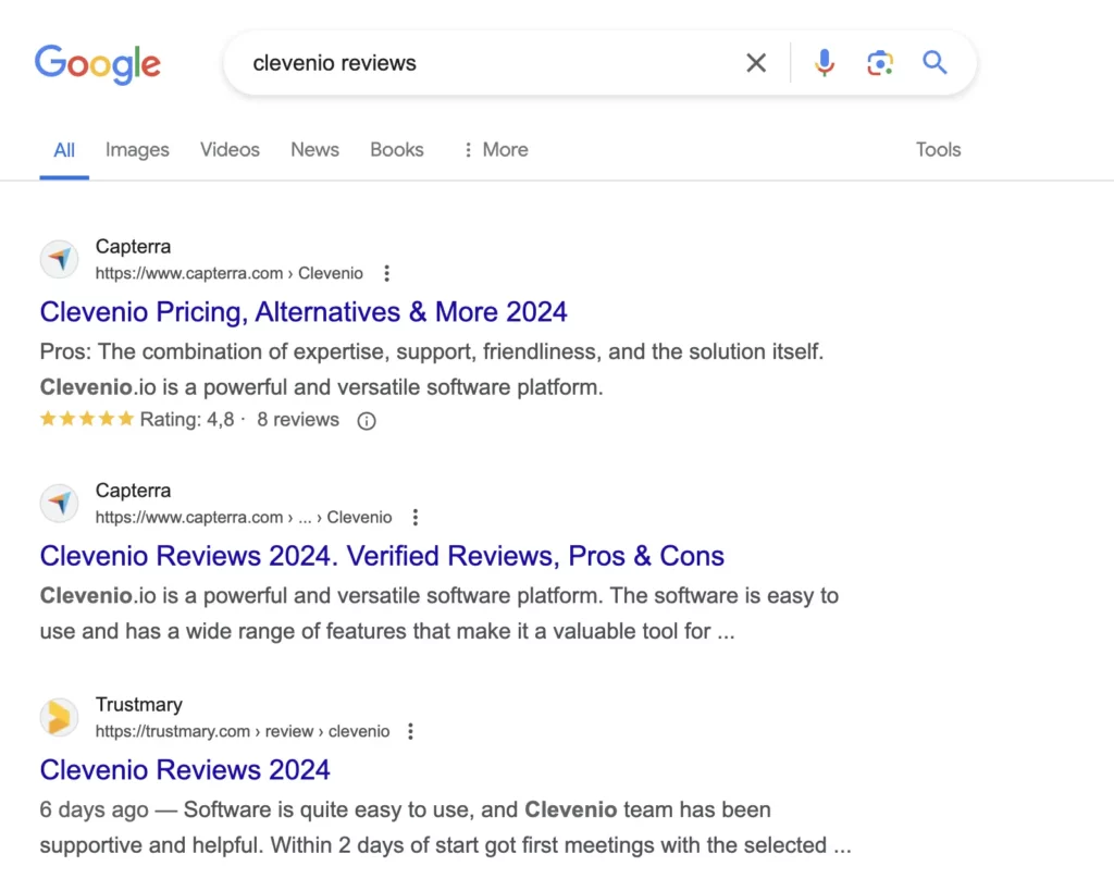 Best Examples of Showing Reviews in SERPs