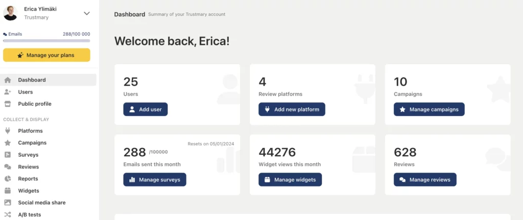 edit your public profile page