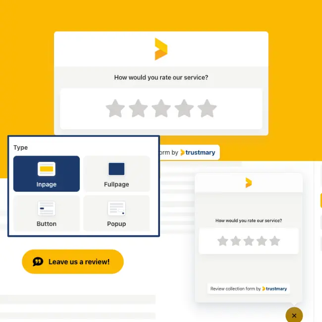 types of survey embeds