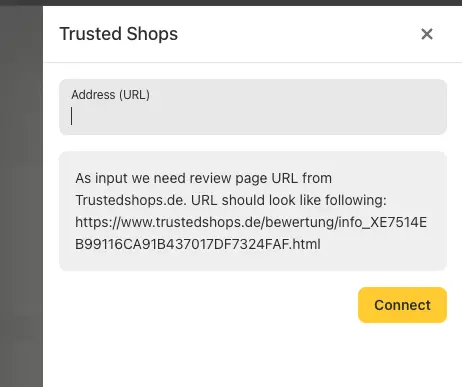 connecting trusted shops