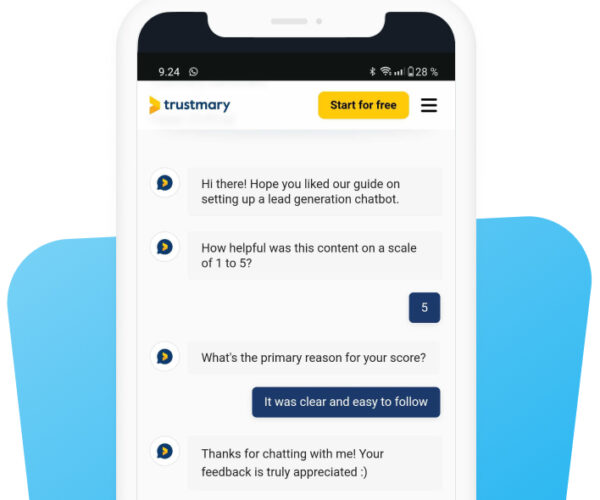 chatbot screenshot