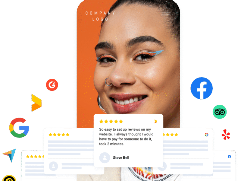 all in one review widget – add reviews to website from different sources: google, facebook, trustmary etc.