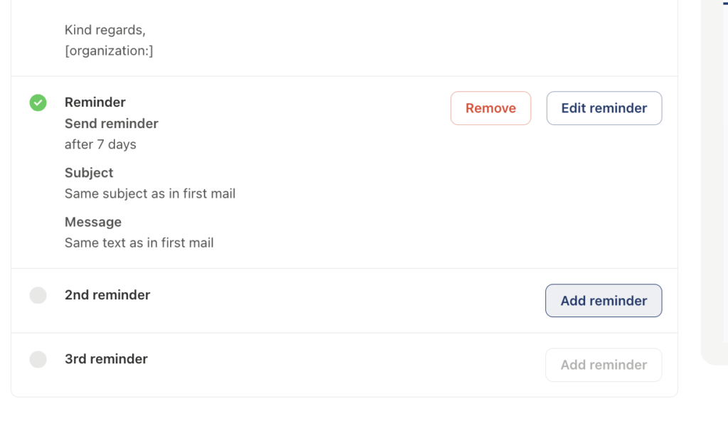 Set More Reminders for Your Survey
