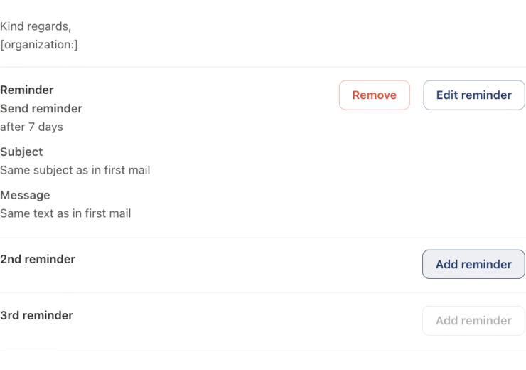 Set More Reminders for Your Survey