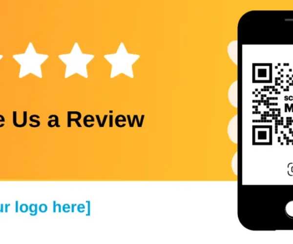 qr code review card