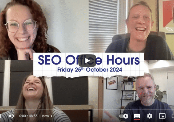SEO Office Hours 25th October 2024 ft. Erica Ylimäki, John Wright, Michael Chidzey, Jo Turnbull