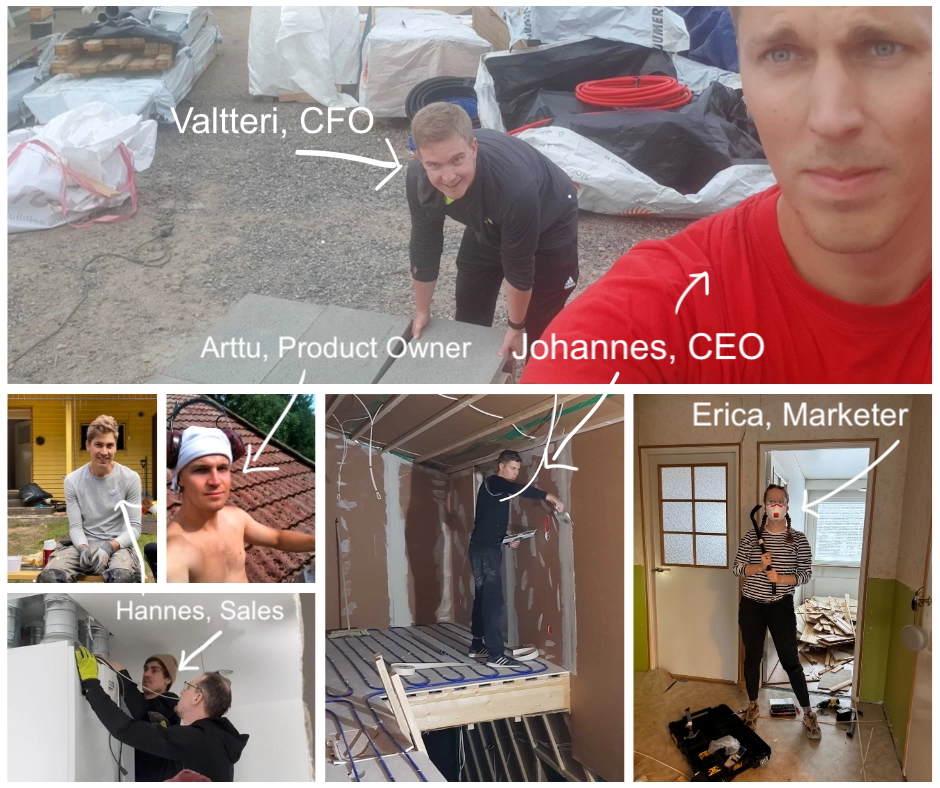 trustmary people working in construction and home renovation before founding Trustmary